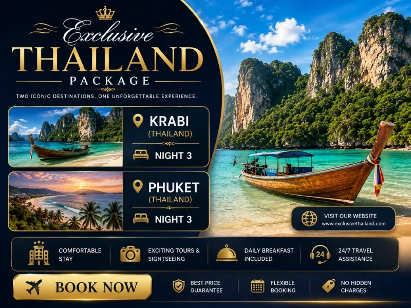 Yuven Travel's flyer for Exclusive Thailand Package