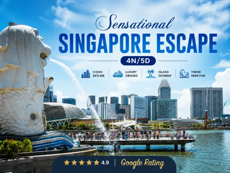 Yuven Travel's flyer for Sensational Singapore Escape – 4N/5D