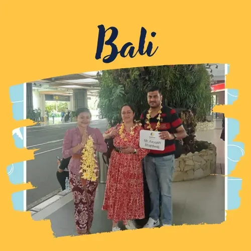 Aayush Bhardwaj in Bali, a trip arranged by Yuven Travel