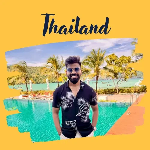 Sumit Pal in Thailand, a trip arranged by Yuven Travel