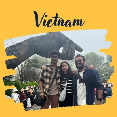 Nikita Kakraniya in Vietnam, a trip arranged by Yuven Travel