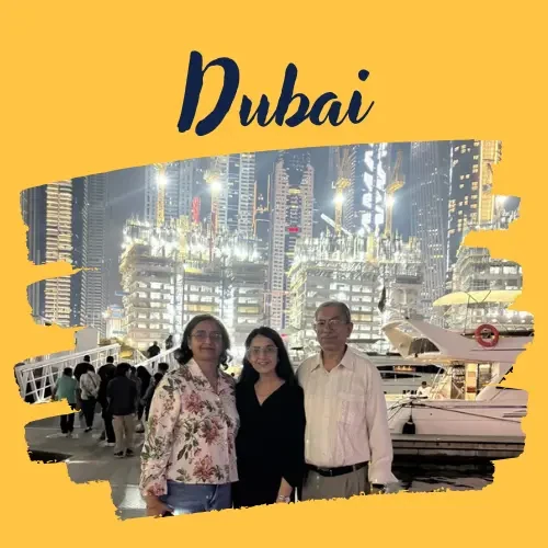 Arushi Kalra in Dubai, a trip arranged by Yuven Travel