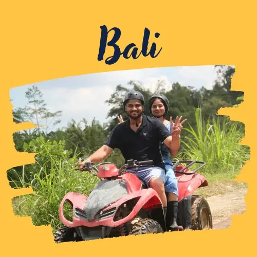 Rahul Gill in Bali, a trip arranged by Yuven Travel