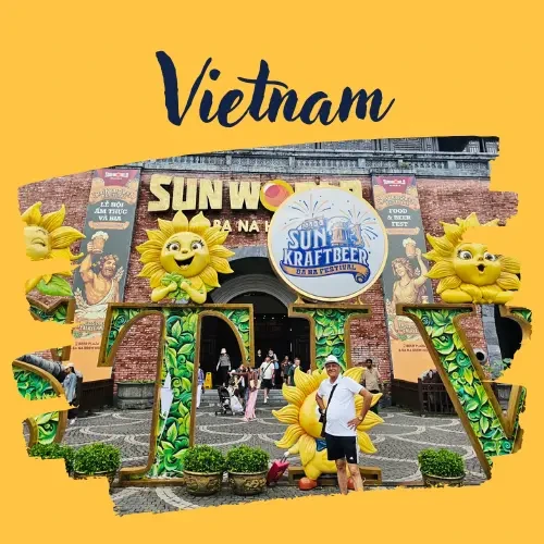 Yash Paul Malik in Vietnam, a trip arranged by Yuven Travel