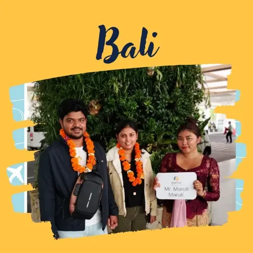 Maruti Katekar in Bali, a trip arranged by Yuven Travel