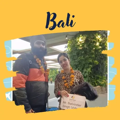 Balvinder Singh in Bali, a trip arranged by Yuven Travel