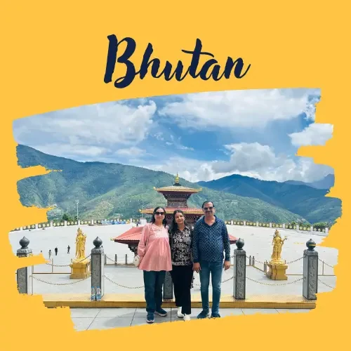 Urvashi Goel in Bhutan, a trip arranged by Yuven Travel