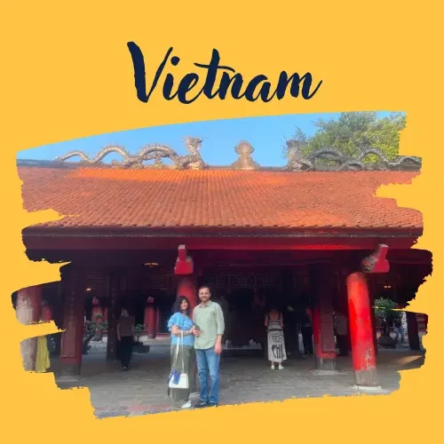 Yash Choudhary in Vietnam, a trip arranged by Yuven Travel