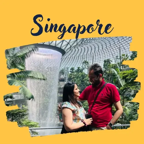Divyanka Vig in Singapore, a trip arranged by Yuven Travel