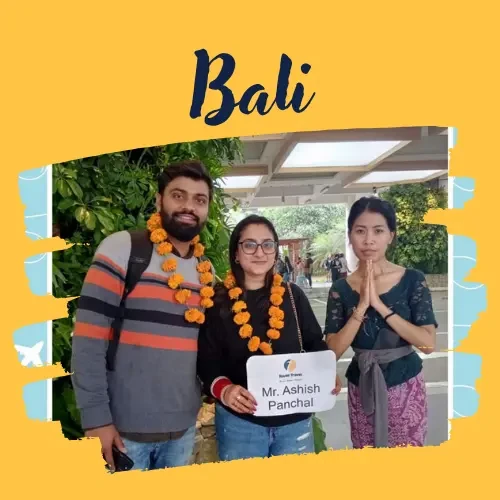 Ashish Panchal in Bali, a trip arranged by Yuven Travel
