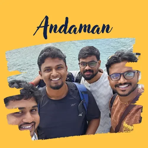 Pranav Ravikumar in Andaman, a trip arranged by Yuven Travel