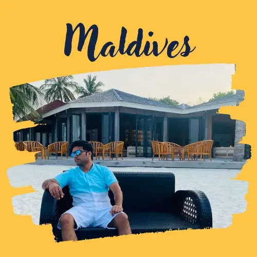Tarun Negi in Maldives, a trip arranged by Yuven Travel
